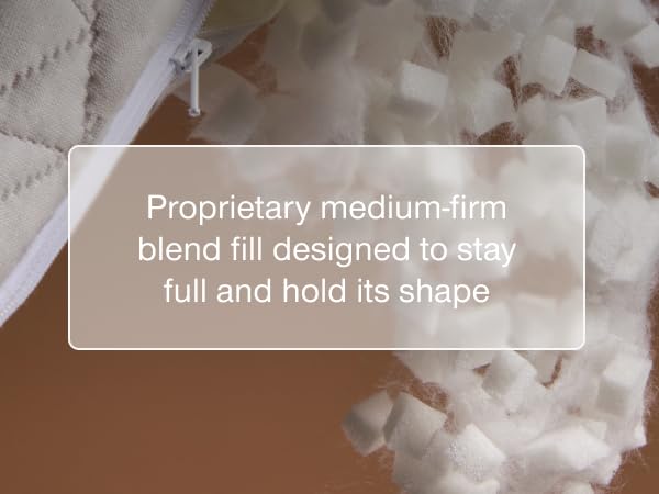 coop sleep goods original pillow fill oomph memory foam pillow fill microfiber filler plush stuffing