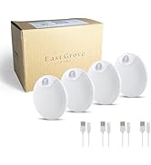 East Grove Home Magnetix 3in Re-Chargeable LED Under Cabinet Motion Sensor Puck Light with Magnet...