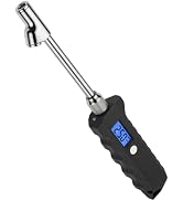 DigitPro Digital Tire Pressure Gauge, Heavy Duty Stainless Steel Dual Head Tire Gauge 0-230 PSI w...