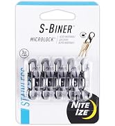 Nite Ize S-Biner MicroLock Stainless Steel - Durable Key Holder Carabiner Clip - S-Biner with Loc...
