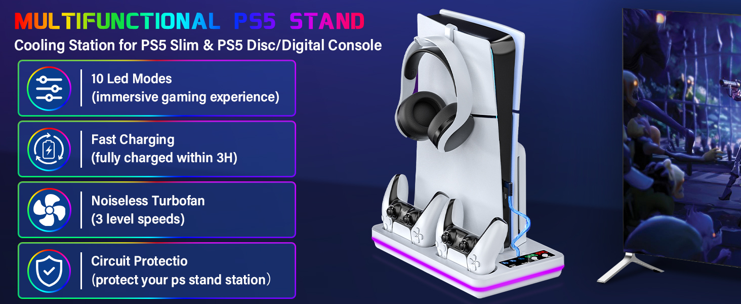ps5 slim cooling station