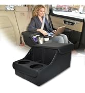 SLOGENTO Car Organizer for Backseat with Soft Leather - Storage Organizer Hand Rest for SUVs, Tru...
