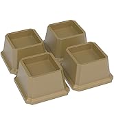 Napnapday Bed Risers 2 Inch Heavy Duty, Brown