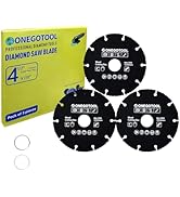 ONEGOTOOL 4-1/2 inch Circular Saw Blades for Wood Cutting Angle Grinder Blades for Woodworking, P...