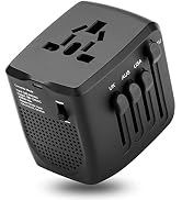 1200Watts Travel Adapter and Converter Combo Step Down Voltage 220V to 110V for Hair Dryer Steam ...