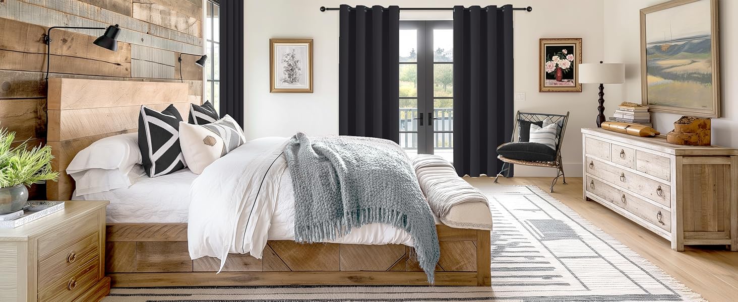 door curtain door Curtains blackout single curtain panel drapes