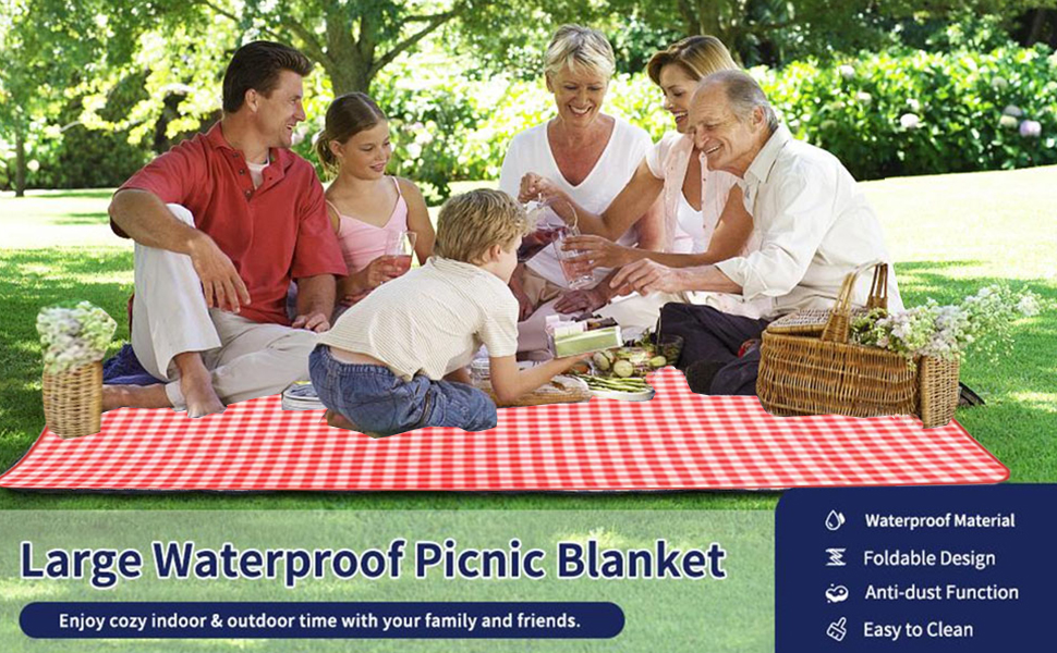 red Outdoor Picnic Blankets