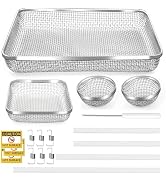 Caravista RV Furnace Vent Screen - Heavy-Duty Stainless Steel RV Heater Vent Cover with Installat...