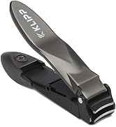 Nail Clippers for Men with Catcher - KLIPP Heavy Duty Razor-Sharp Self-Collecting Nail Cutter, Er...