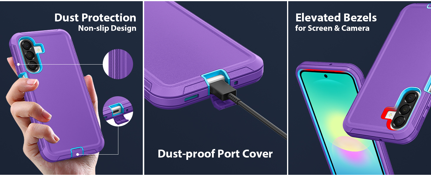 Samsung Galaxy A27 5G Phone Case, Heavy Duty Rugged & Dual-Layer Shockproof Dropproof Protection