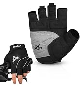 ATERCEL Cycling Gloves with Padded SBR for Road & Mountain Biking - Breathable, Elastic Back, Men...