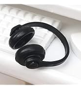 Black 1:12 Dollhouse Headphones Miniature Headset Model Toy Micro Landscape Decoration Dollhouse ...