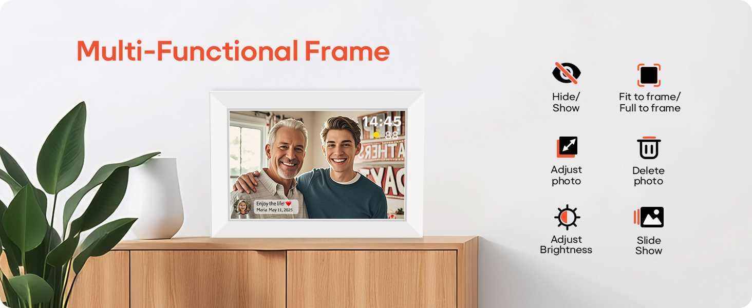 Miroir 10.1 Inch WiFi Digital Photo Frame frameo digital picture frame