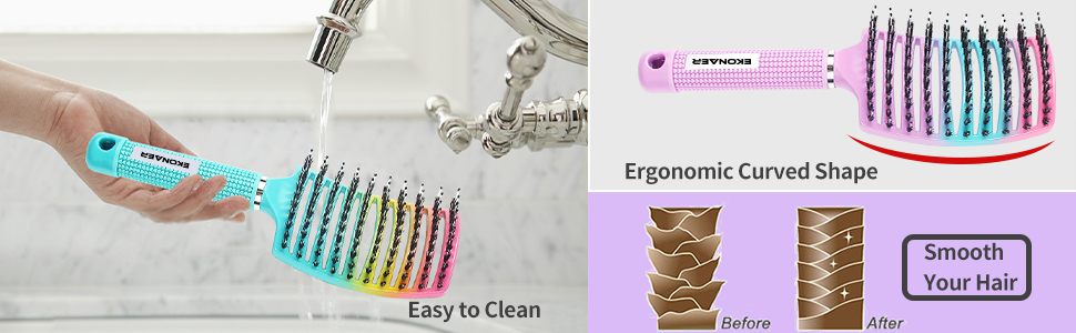 easy detangling hair smooth scalp best hair brush for thick hair care