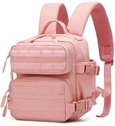 ONE WVW PIN Mini Tactical Backpack for Women, Small Gym Backpack 9L Molle Bag for Woman of Travel...