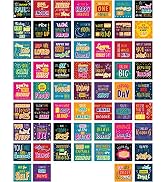 Canopy Street Kids Affirmation Lunch Box Notes / 3.5" x 3.5" Square Motivational School Lunch Box...