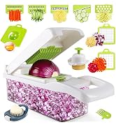 MAIPOR Vegetable Chopper - Onion Chopper - Multifunctional 15 in 1 Professional Food Chopper - Di...