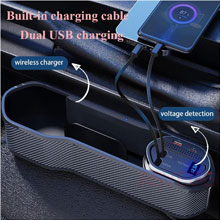 2 USB PORTS & 2 Cable Plugs