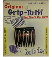Good Hair Days Grip-Tuth Combs - Set Of 2 Hair Side Combs - Hair Combs For All Types Of Hair - De...