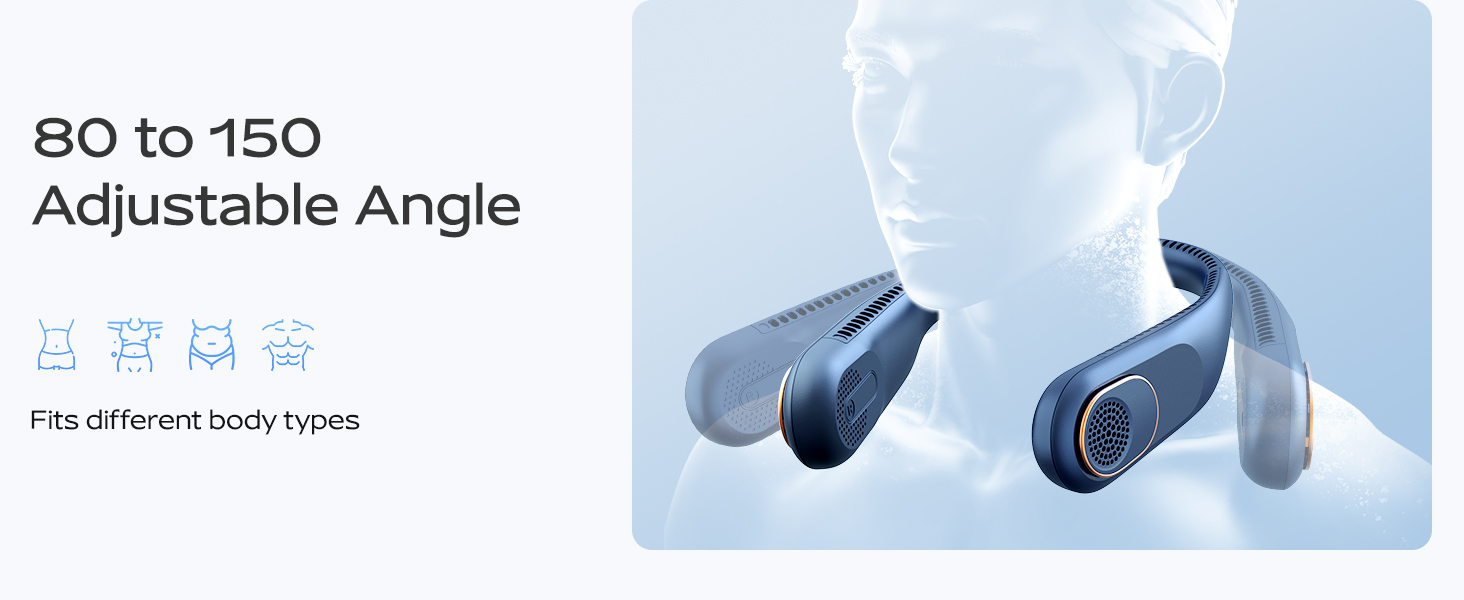 neck fans that blow cold air; personal fan; neck fan rechargeable; travel gifts for women;