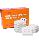 100 PCS Dental Disposable 4 Hole Mixing Wells, PMU Practice Kit, PMU Ink Tray, Microblading & PMU...