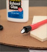 Fulton Sili - Silicone Glue Brush (Half Inch Tip) Dries And Peels Off. Ideal For Wodworking, Arts...