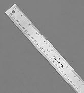 Pacific Arc Stainless Steel 12 Inch Metal Ruler