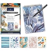 Faber-Castell Reverse Coloring & Doodling Book: Neutrals - Gifts for Mom | Relaxing Adult Colorin...