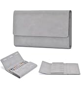 12 Suede Leather Fountain Pen Case Portfolio Divider Slot, Magnetic Closure | Handmade Pen Storag...