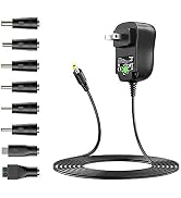 Basicvolt 12W Universal Power Supply 12V 9V 7.5V 6V 5V 4.5V 3V 1A AC to DC Adapter for Led Strip ...