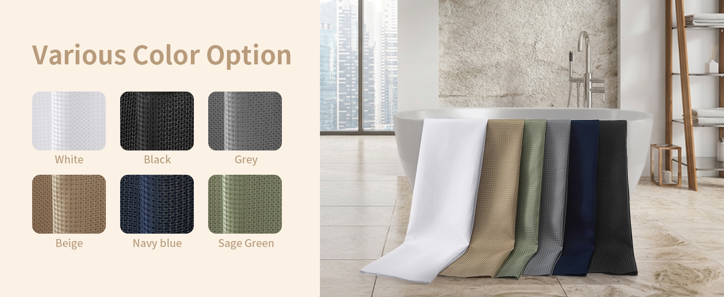 shower curtain and liner set