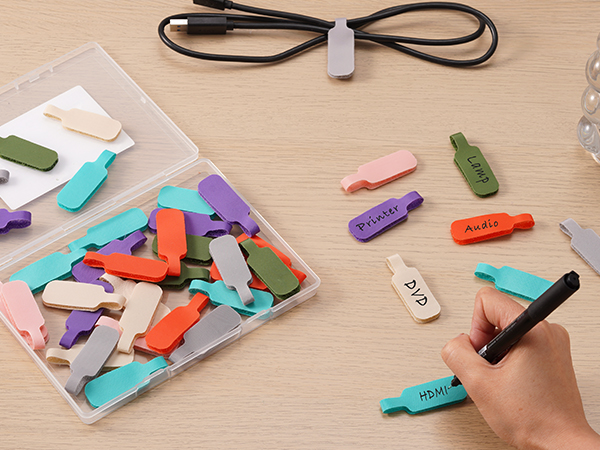Trilancer Cable Cord Labels Large Size
