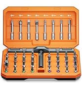 AMIR 42 in 1 Magnetic Screwdriver Set, Ratchet Screwdriver Set with Multi Bit, DIY Repair Tool Ki...