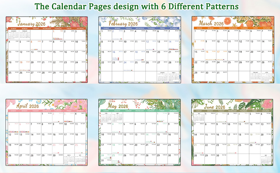 samll desk calendar