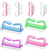 Ruetail 8 Pack Handle Grip Nail Brush, Fingernail Brush Hand Cleaning Tool Nail Cleaning Brush fo...
