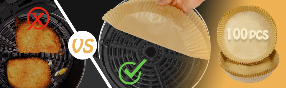 Air Fryer Disposable Paper Liner for Ultrean 4.2-6 Qt Air Fryer