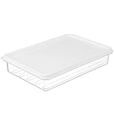 Luxshiny Bacon Storage Container for Fridge Bacon Holder 550ml Plastic Meat Saver Cold Cuts Chees...