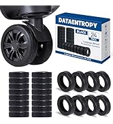 DATAENTROPYSAL 24PCS Luggage Wheel Covers for Spinner Wheels, Silicone Suitcase Wheel Protectors,...