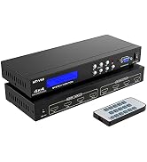 MT-VIKI 4x4 HDMI Matrix 4 in 4 Out 4K@30Hz HDMI Matrix Switcher & Splitter Support 4Kx2K@30HZ, ED...