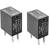 MUQIDA 2PCS Car Air Conditioning Relay, 12VDC 40A 13500114/8385 Multi Purpose Quick Connect AC Re...