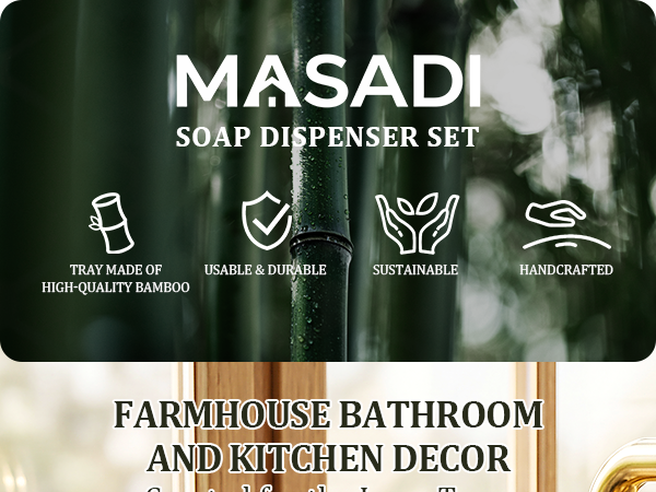 bathroom soap dispenser set