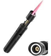 Semlos Butane Torch Lighter, Mini Blow Torch- 360° All-Direction Use, Adjustable Continuous Jet F...