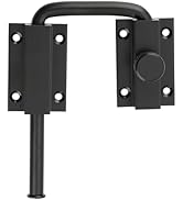 Alise 4 Inch Door Loop Lock, 90/180 Degree Installation Latches Lock, U-Bolt Lock Security Door L...