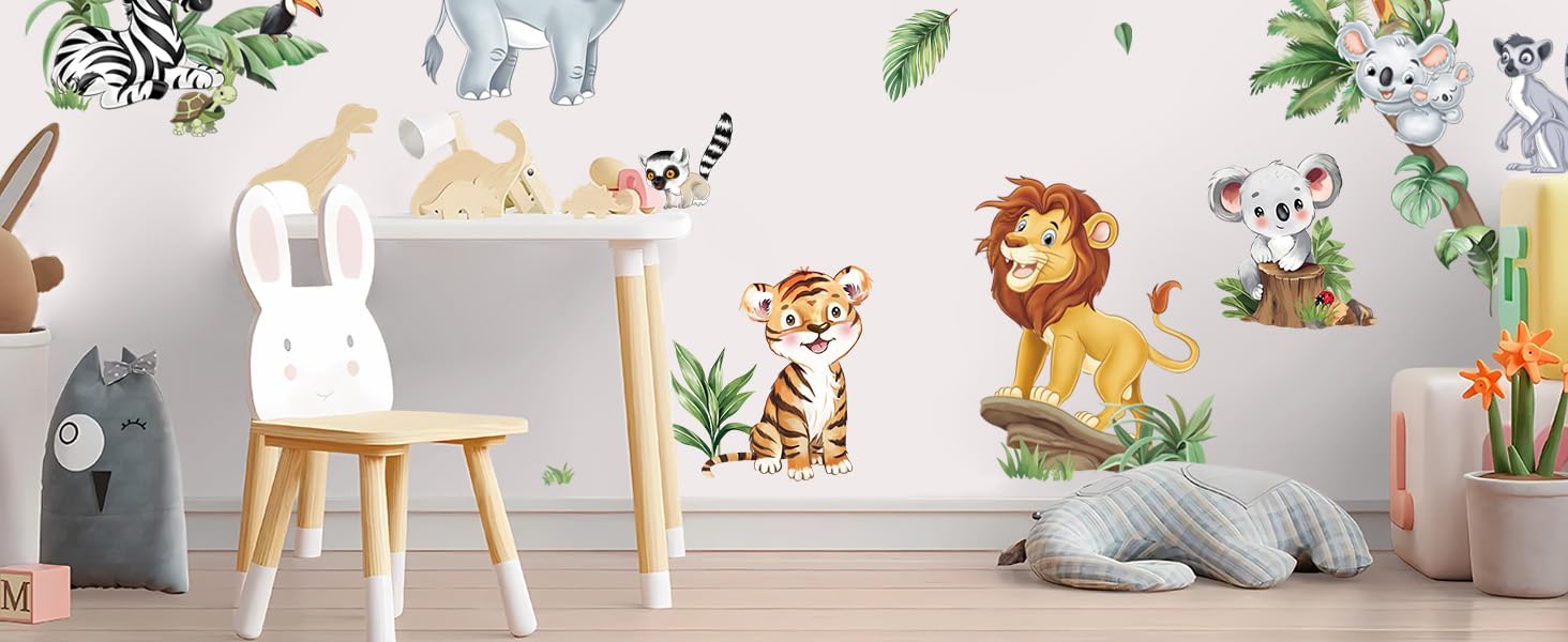 Safari Animal Wall Sticker Jungle Animal