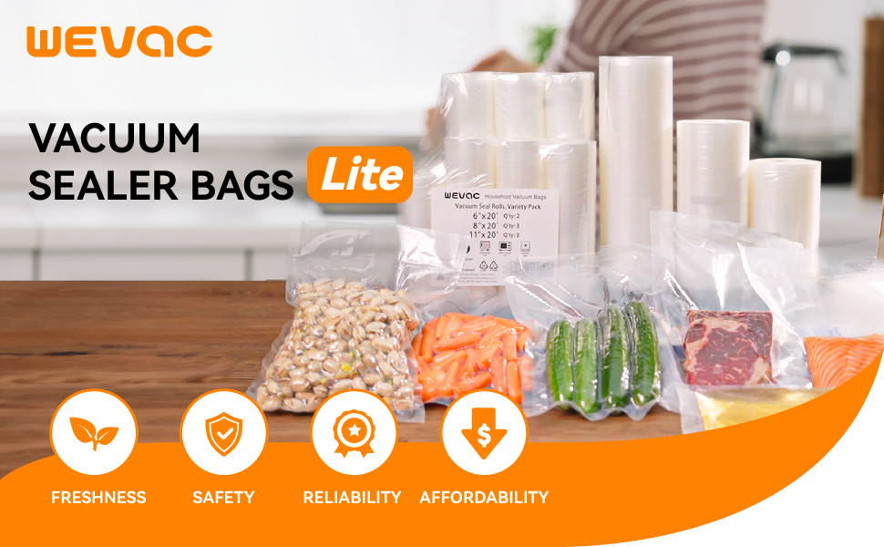 Vacuum sealer bags rolls