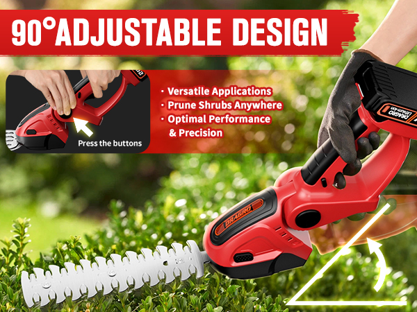 cordless mini hedge trimmer
