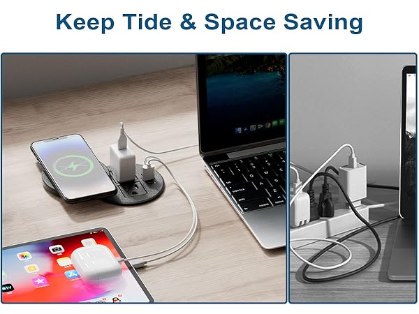 desk grommet power outlet