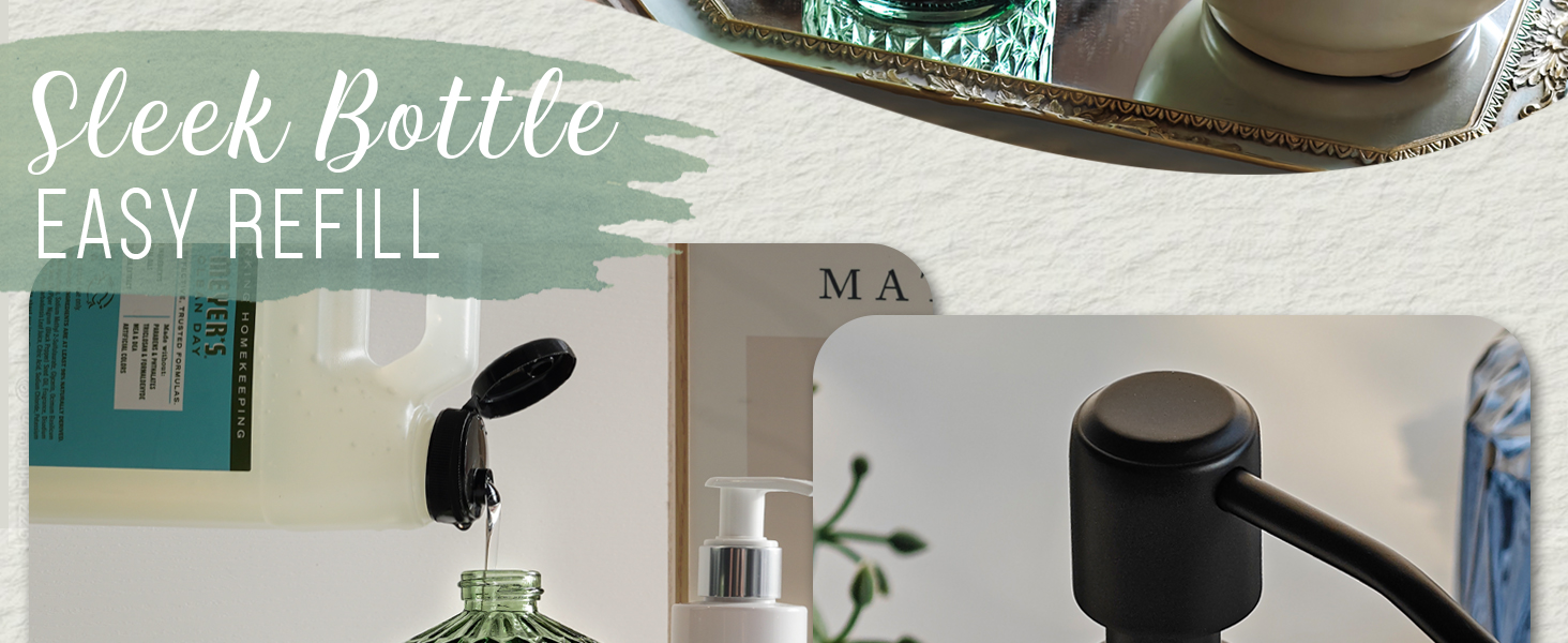 glass soap dispenser