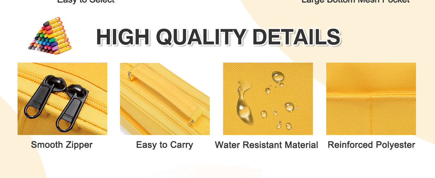 Large Pencil Pouch Bag Case