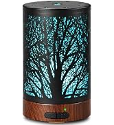 EQUSUPRO Essential Oil Diffuser for Home Fragrance & Aromatherapy | 150ml Metal Ultrasonic Cool M...